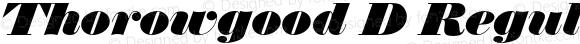 Thorowgood D Regular Italic