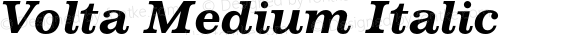 Volta Medium Italic