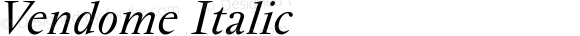 Vendome Italic