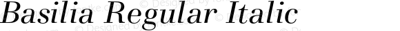 Basilia Regular Italic