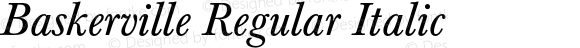 Baskerville Regular Italic