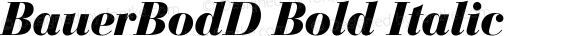 BauerBodD Bold Italic