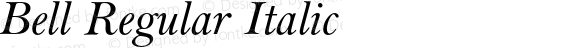 Bell Regular Italic