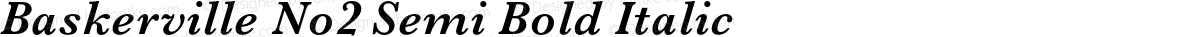 Baskerville No2 Semi Bold Italic