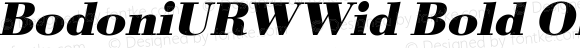 BodoniURWWid Bold Oblique