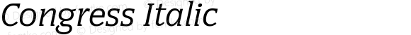 Congress Italic