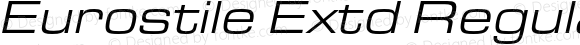 Eurostile Extd Regular Italic