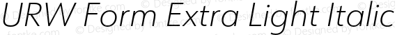 URWForm-ExtraLightItalic