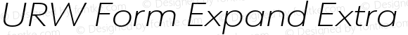 URW Form Expand Extra Light Italic