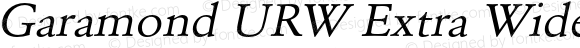 Garamond URW Extra Wide Regular Oblique