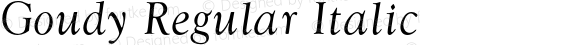 Goudy Regular Italic