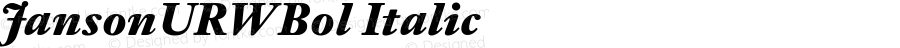 JansonURWBol Italic