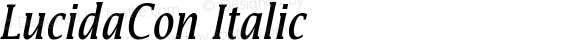 LucidaCon Italic