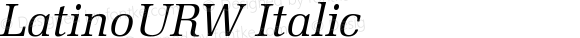 LatinoURW Italic