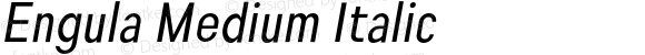 Engula Medium Italic