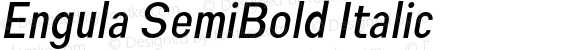 Engula SemiBold Italic