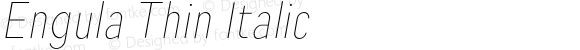 Engula-ThinItalic