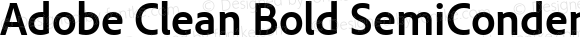 Adobe Clean Bold SemiCondensed