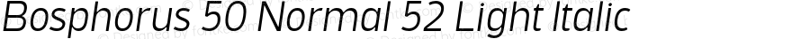 Bosphorus50Normal-52LightItalic