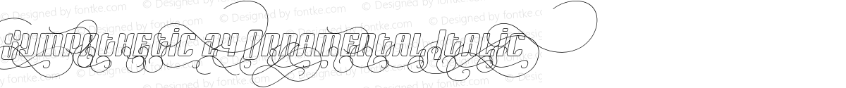 Sympathetic 24 Ornamental Italic