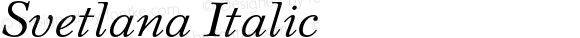 Svetlana Italic