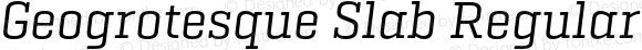 Geogrotesque Slab Regular Italic