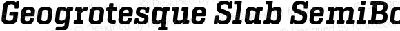 Geogrotesque Slab SemiBold Italic