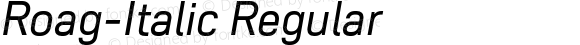 Roag W05 Italic