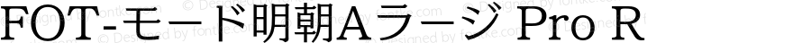 FOT-モード明朝Aラージ Pro R 