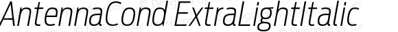 AntennaCond ExtraLightItalic