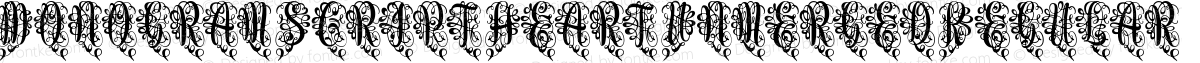 Monogram Script Heart Unmerged Regular