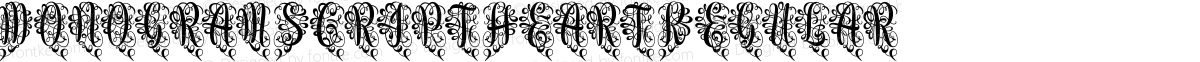 Monogram Script Heart Regular