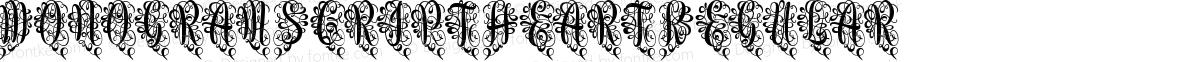 Monogram Script Heart Regular