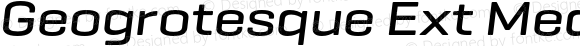 Geogrotesque Ext Medium Italic