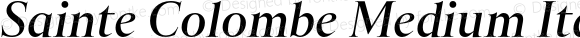 Sainte Colombe Medium Italic