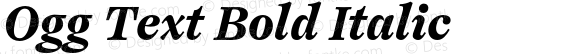 Ogg Text Bold Italic