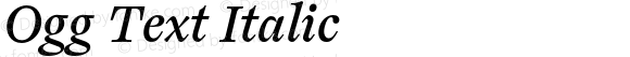 Ogg Text Italic