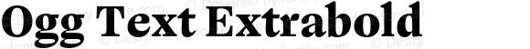 Ogg Text Extrabold