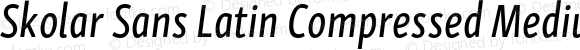 Skolar Sans Latin Compressed Medium Italic