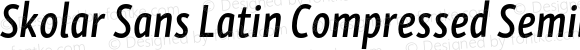 Skolar Sans Latin Compressed Semibold Italic