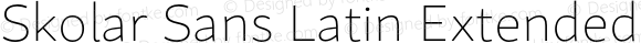 Skolar Sans Latin Extended Thin