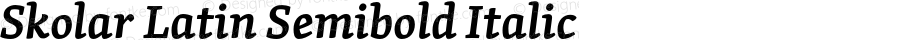 Skolar Latin Sb Italic