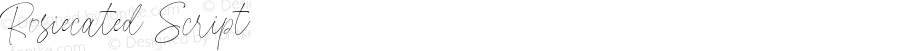 Rosiecated Script 