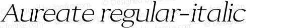 Aureate regular-italic