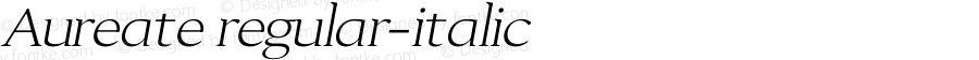 Aureate regular-italic