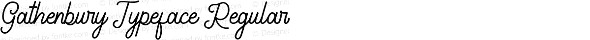 Gathenbury Typeface Regular