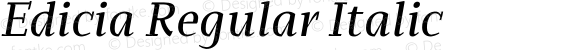 Edicia Regular Italic