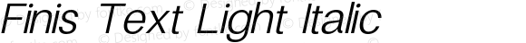 FinisText-LightItalic