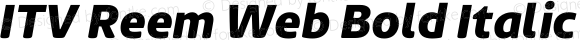 ITV Reem Web Bold Italic