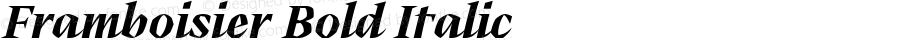 Framboisier Bold Italic